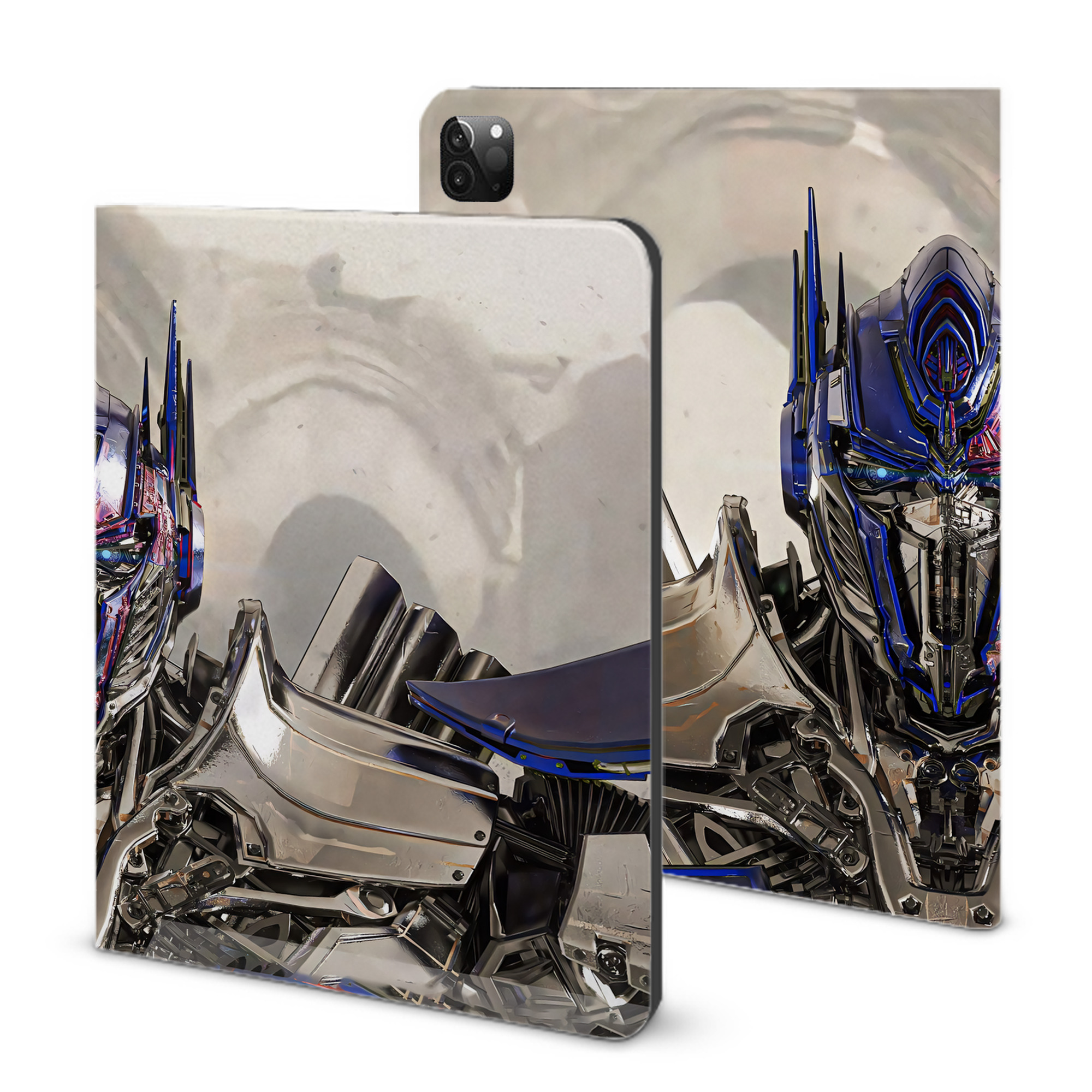 （画像用） Transformers トランスフォーマー IPadケース ペンホルダー付き ブックスタイルデザイン